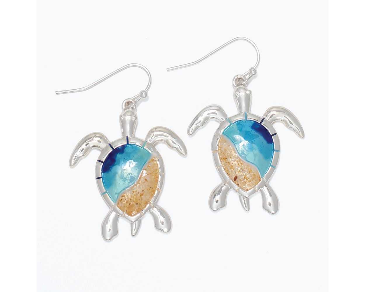 Sandy Beach Turtle Earrings (PBB)