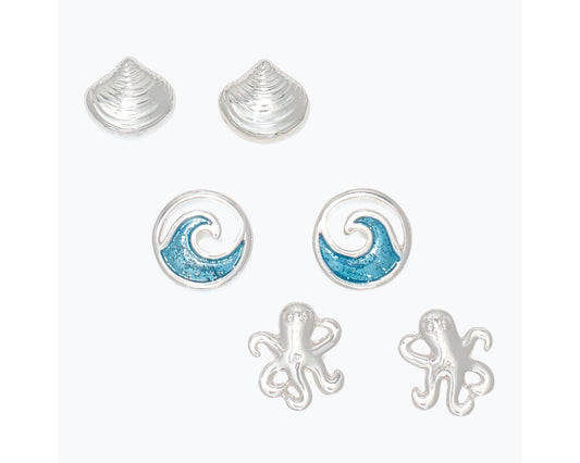 Ocean Trio Earrings (PBB)