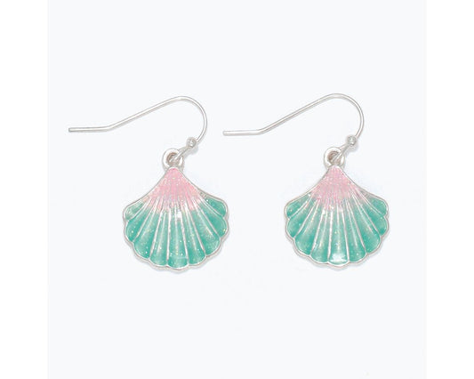 Blush & Mint Shell Earrings (PBB)