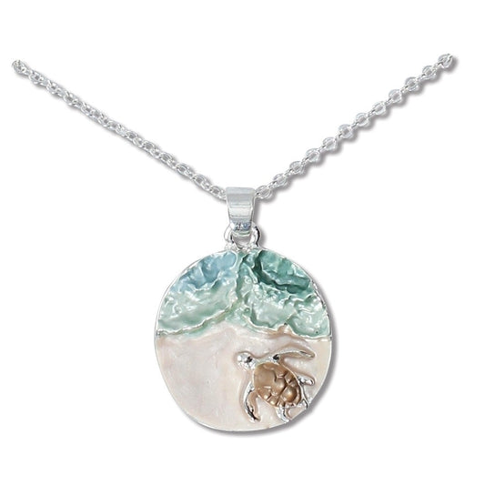 Surf w/ Sea Turtle Necklace (PBB)