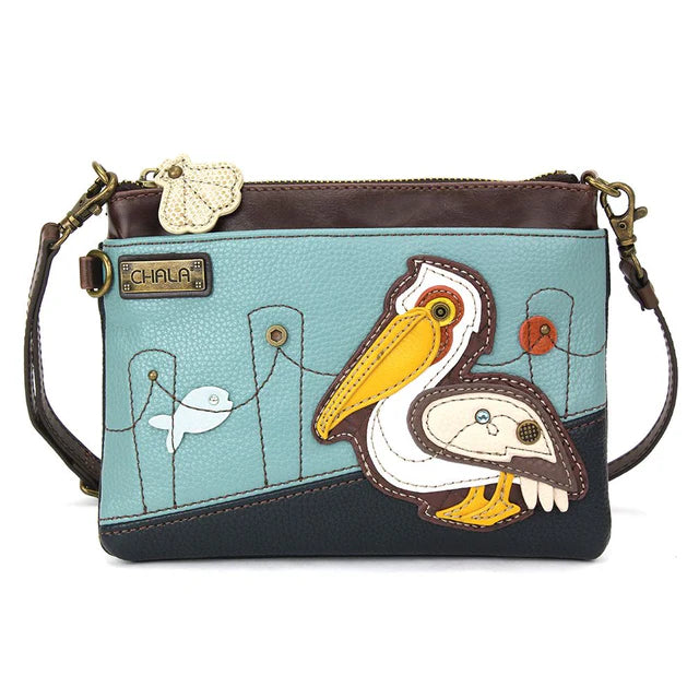 Pelican Mini Crossbody Purse 8"x6" (CHB)