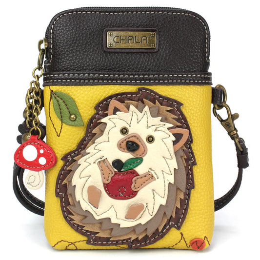 Hedgehog Cellphone Xbody Purse 4.5"x7" (CHB)