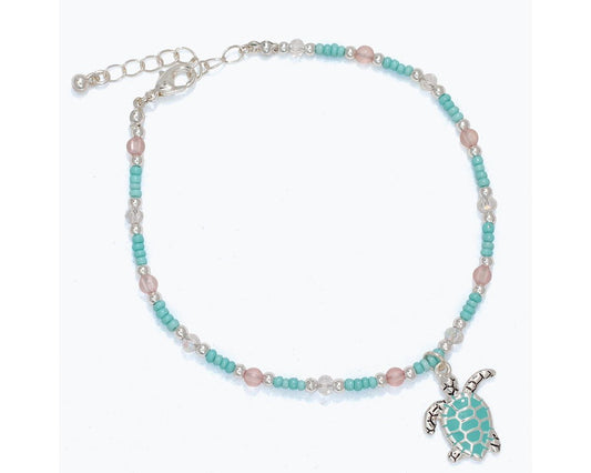 Aqua Turtle Anklet (PBB)