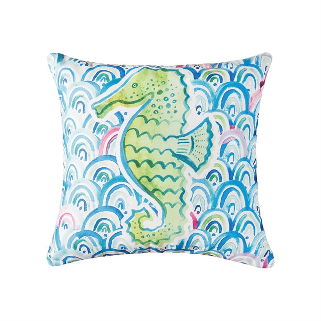 Whimsical Seahorse 18" Pillow (CF)