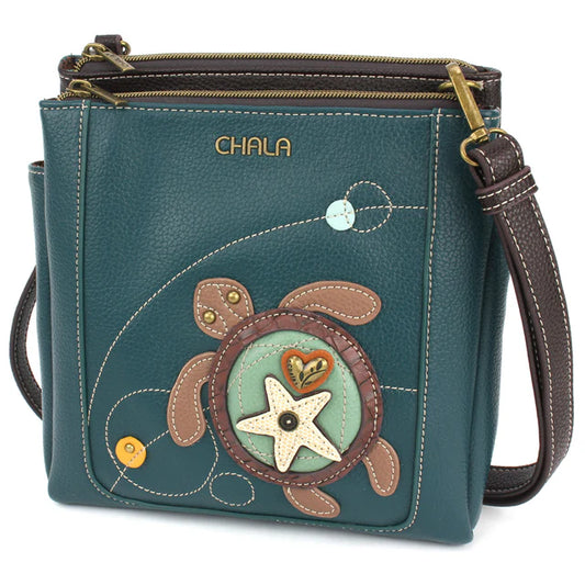 Sea Turtle Merry Crossbody 9"x9.5" (CHB)