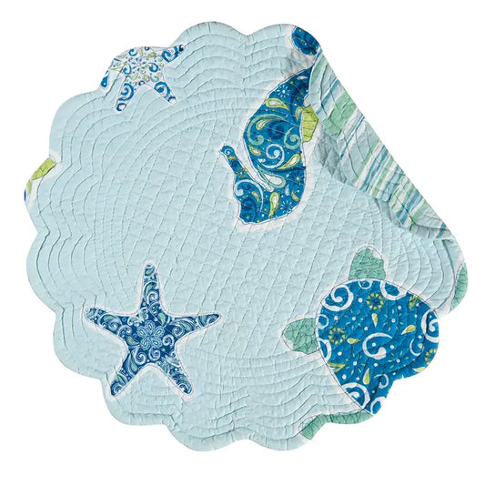 Imperial Coast Round Quilted Placemat (CF)