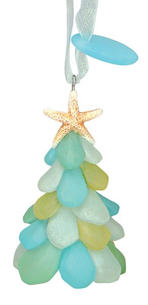 Sea Glass Look Christmas Tree Ornament (CSI)