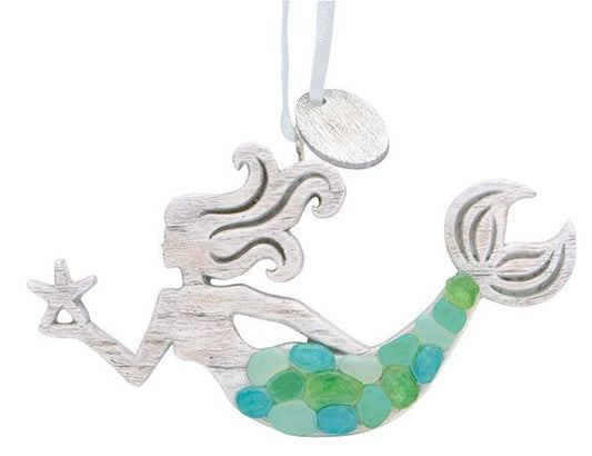 Sea Glass Look Mermaid Ornament (CSI)