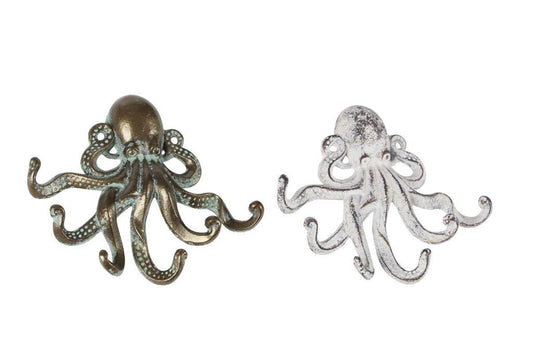 Cast Iron Octopus Hook 8" (various colors)