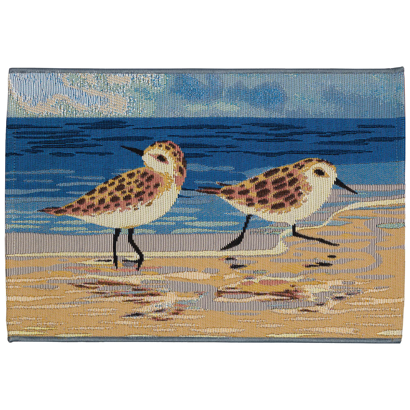 Sand Pippers -  24x34.5 Non-Skid Indoor Outdoor Weaved Mat (TOI)