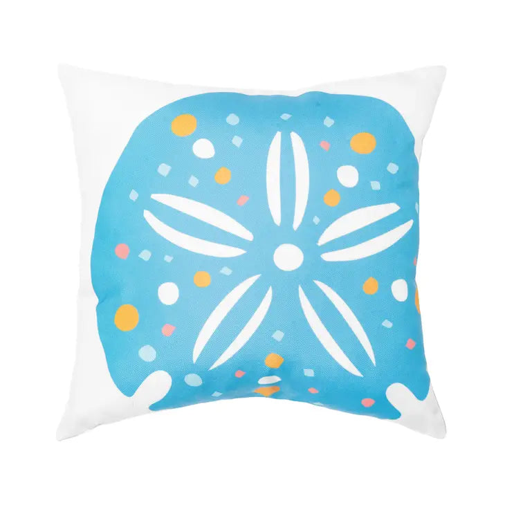 Blue Sand Dollar Pillow (CF)