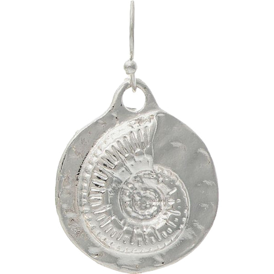 Silver Nautilus Shell Earrings (RJC)