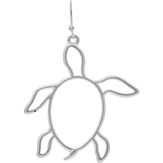 Turtle Silhouette Earrings (RJC)