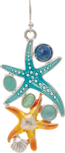 Starfish Cluster Earrings (RJC)