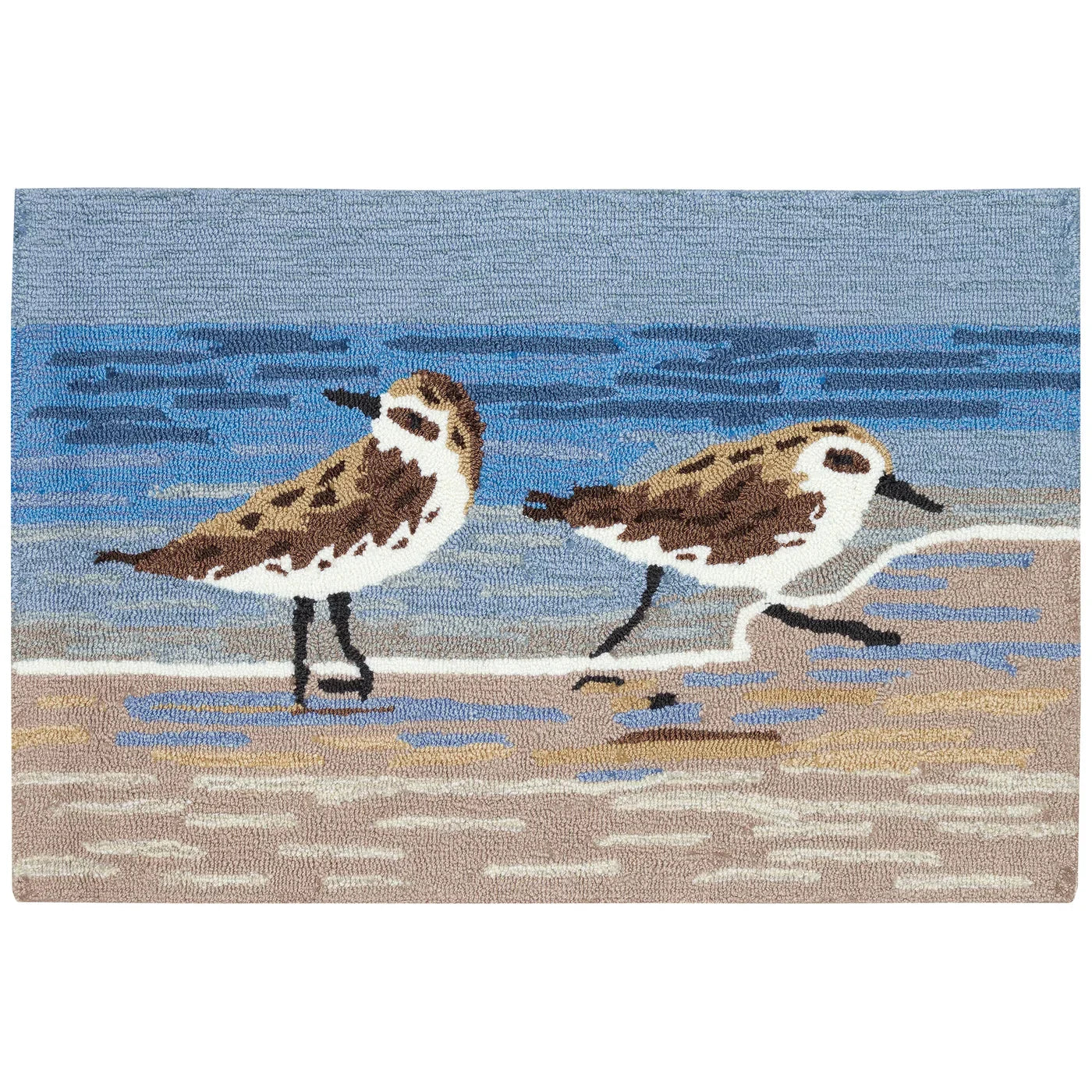 Sand Pipers 20x30 Indoor Outdoor Rug (TOI)