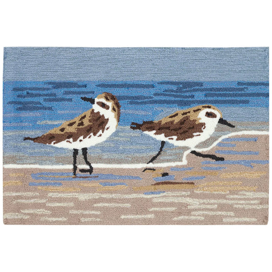 Sand Pipers 20x30 Indoor Outdoor Rug (TOI)