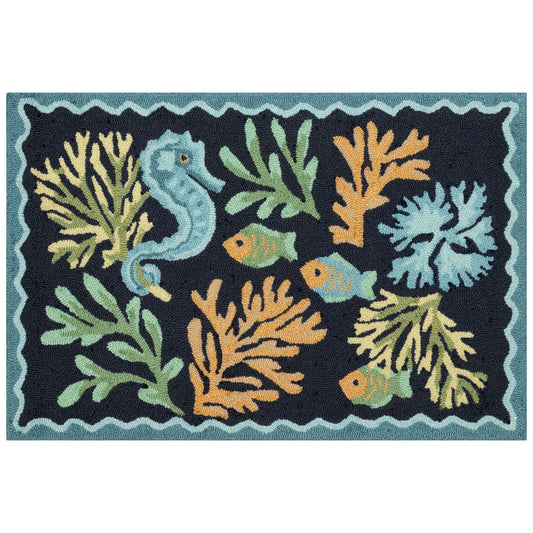 Navy Reef 20x30 Indoor Outdoor Rug (TOI)