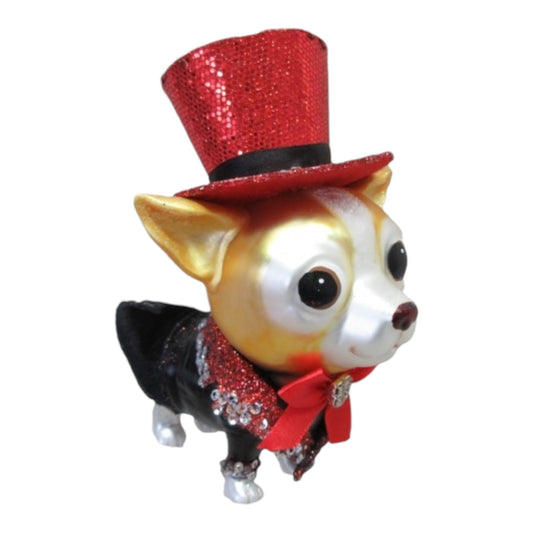 Chihuahua Glass Ornament (D2D)