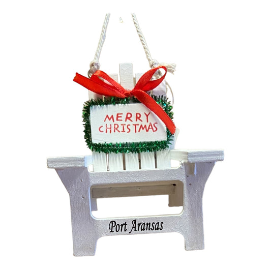 Adirondack Chair w/ Port Aransas Ornament (CSI)