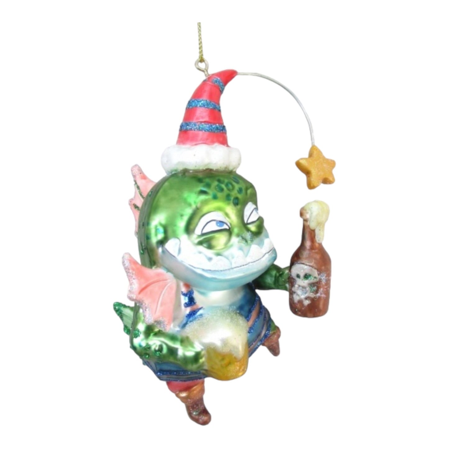 Pirate Fish Glass Ornament (D2D)