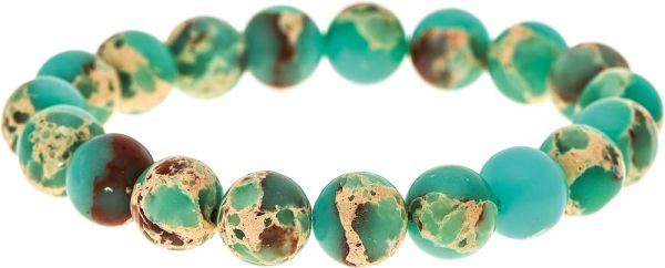 Green/Earthtone Beads Bracelet (RJC)