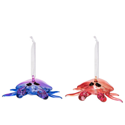 Glass Crab Ornament (B2C)