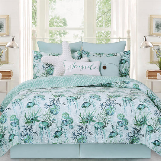 Shorecrest Full/Queen  Quilt Set (CF)