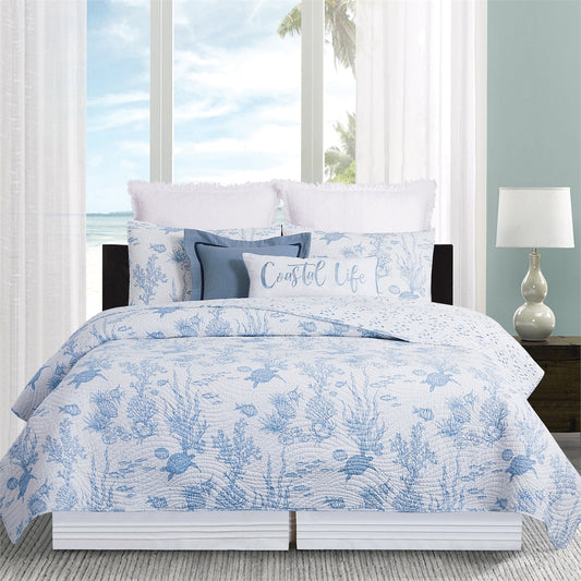 Makara Reef King Quilt Set (CF)