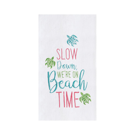 Slow Down Flour Sack Kitchen Towel 18x27" (CF)