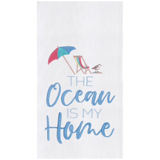 The Ocean Flour Sack Kitchen Towel 18x27" (CF)