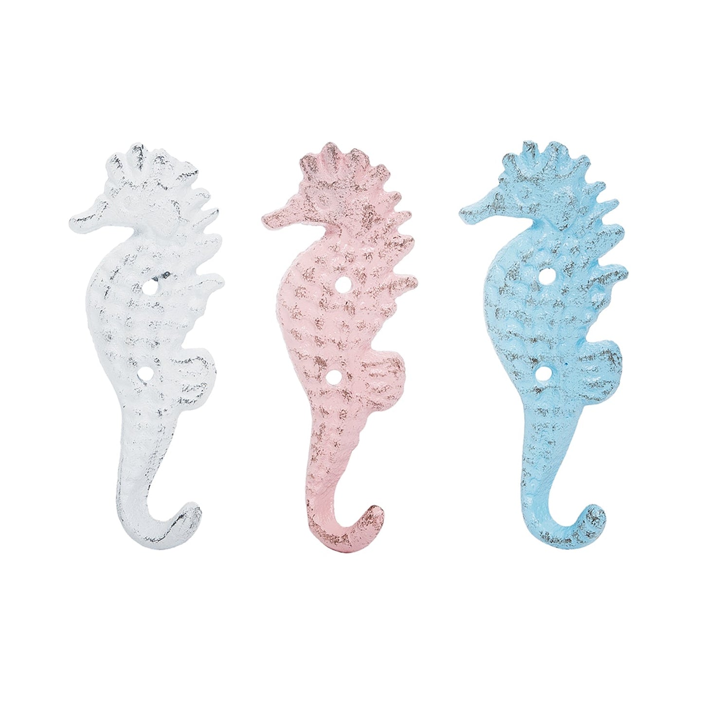 Hook - Cast Iron Colorful Seahorse (Various) (B2CS)