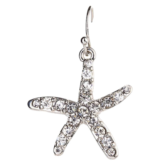 Crystal Starfish Earrings (RJC)