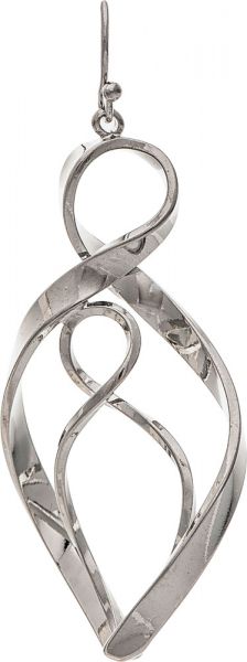 Silver Twist Infinity Earrings (RJC)