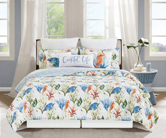 Coastal Haven Full/Queen  Quilt Set (CF)