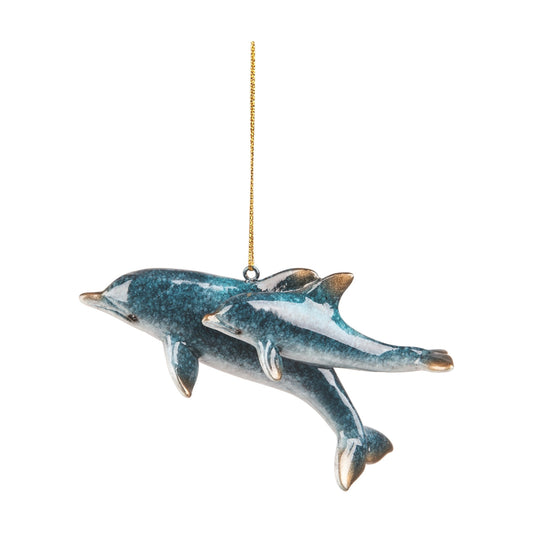 Dolphin Pair Ornament (GII)