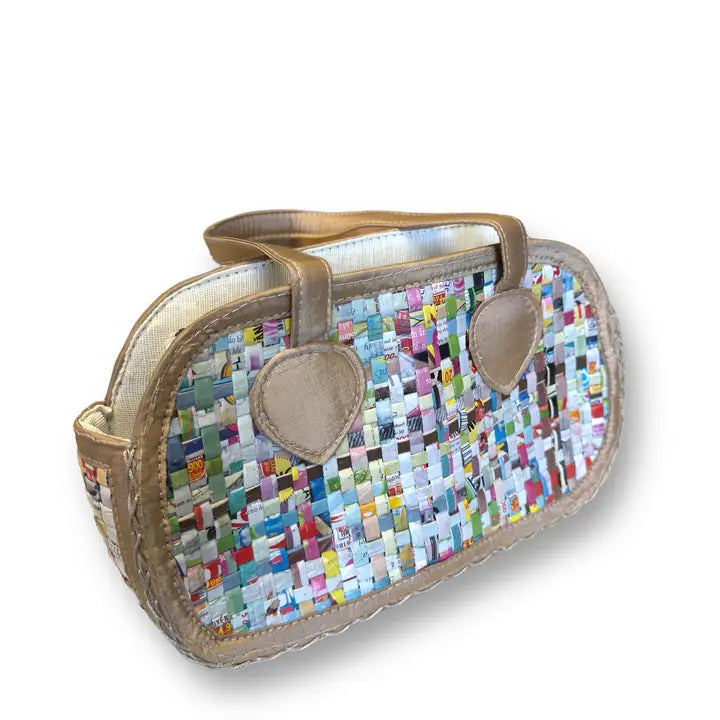 Oval Bag Handmade from Recyled Magazines (TUPC)