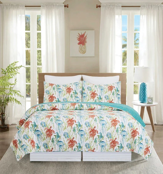 Paradise Sound King Quilt Set (CF)