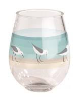 Sandpipers Stemless Wine Glass 15oz (MII)