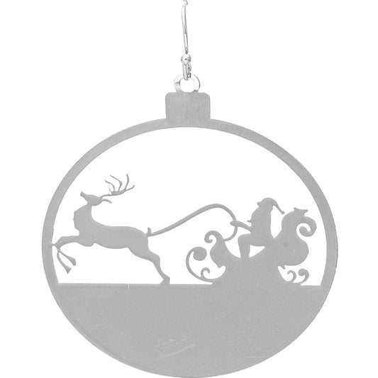 Sleigh Silhouette Earrings Christmas (RJC)