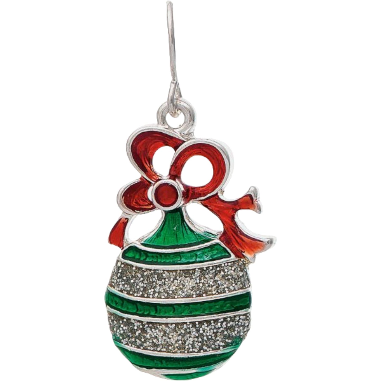 Green Ornament Earrings Christmas (RJC)