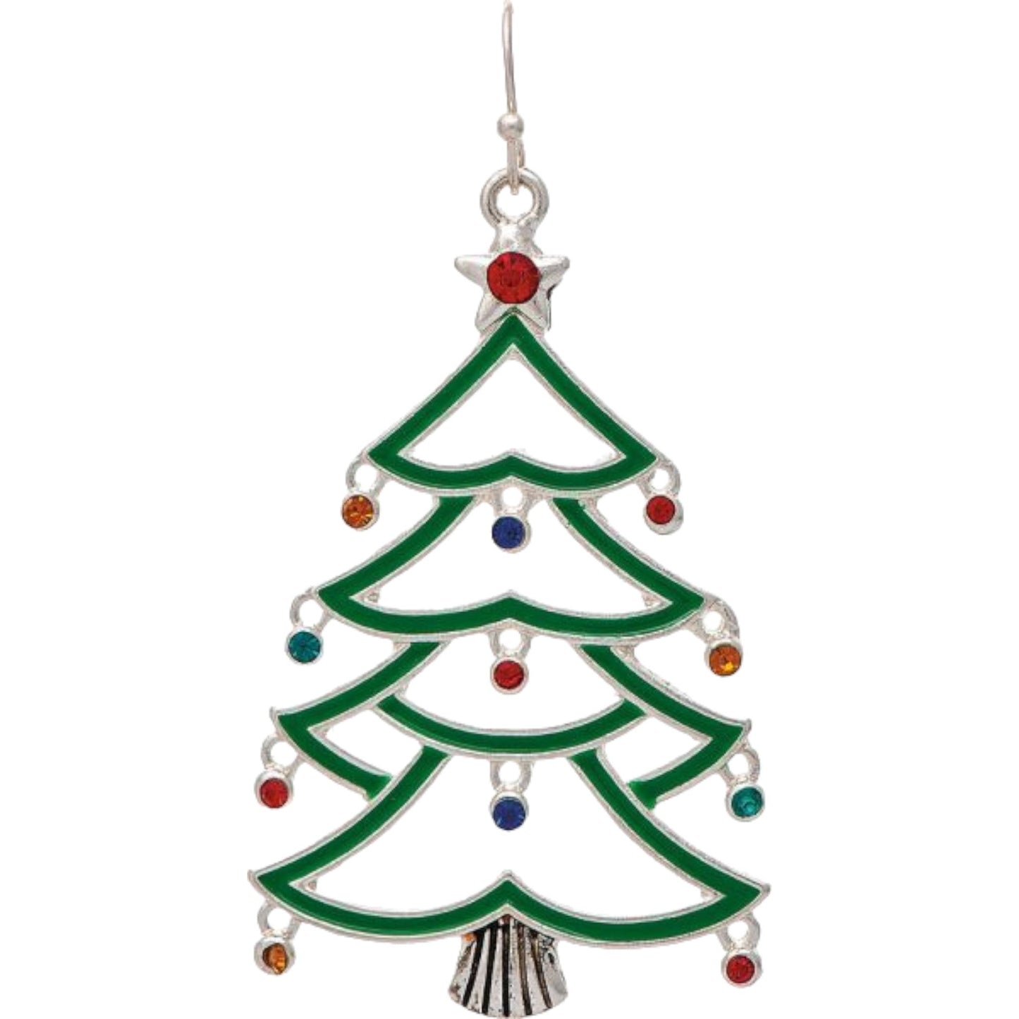 Decorated Tree Earrings Christmas (RJC)