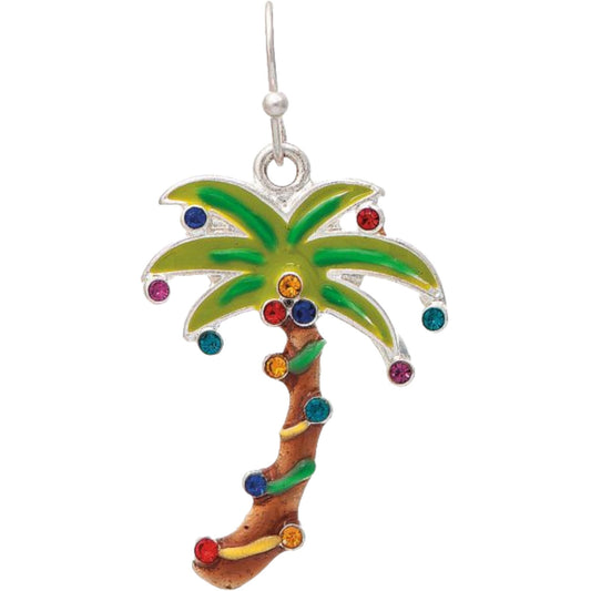 Decorated Palm Earrings Christmas (RJC)